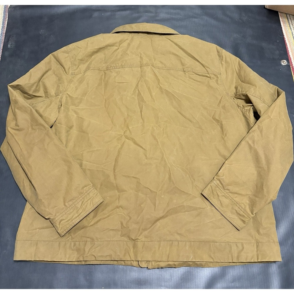 Orvis Jacket Mens 2XL Brown Waxed Barn Chore Field Canvas Hunting Full Zip - Picture 7 of 11